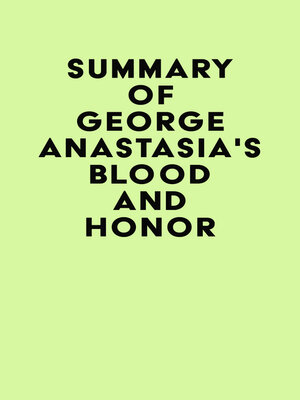 cover image of Summary of George Anastasia's Blood and Honor